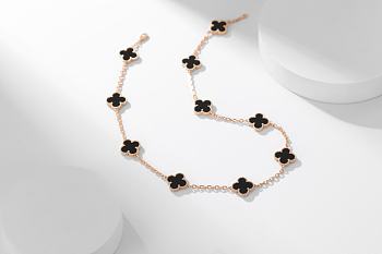 Van Cleef & Arpels | Alhumbra Vintage Necklace Gold Tone In Black