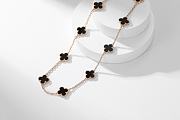 Van Cleef & Arpels | Alhumbra Vintage Necklace Gold Tone In Black - 4