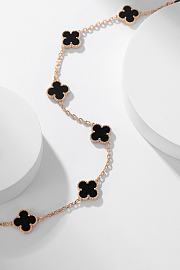 Van Cleef & Arpels | Alhumbra Vintage Necklace Gold Tone In Black - 2