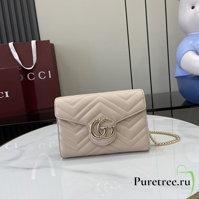 GUCCI | GG Marmont matelassé mini bag beige - 1