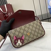 GUCCI | GG mini shoulder bag with cat detail - 6