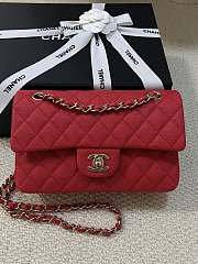 CHANEL | Classic Flap Bag Caviar In Red Color - 1