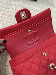 CHANEL | Classic Flap Bag Caviar In Red Color - 5