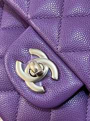 CHANEL | Classic Flap Bag Caviar In Purple Color - 6