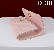 DIOR | Top handle Supple Calfskin Cannage Caro Wallet Pink - 6