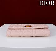 DIOR | Top handle Supple Calfskin Cannage Caro Wallet Pink - 5