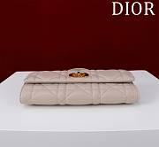 DIOR | Top handle Supple Calfskin Cannage Caro Wallet Beige - 5