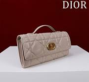 DIOR | Top handle Supple Calfskin Cannage Caro Wallet Beige - 3