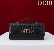 DIOR | Top handle Supple Calfskin Cannage Caro Wallet Black - 1