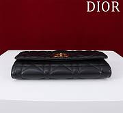 DIOR | Top handle Supple Calfskin Cannage Caro Wallet Black - 6