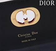 DIOR | Top handle Supple Calfskin Cannage Caro Wallet Black - 2