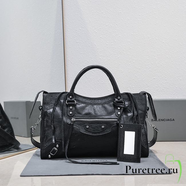 BALENCIAGA | Medium Le City tote bag black - 1