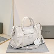 BALENCIAGA | Medium Le City tote bag white - 5