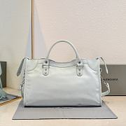 BALENCIAGA | Medium Le City tote bag light blue - 4