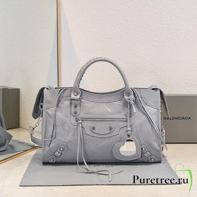 BALENCIAGA | Medium Le City tote bag gray - 1