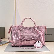 BALENCIAGA | Medium Le City tote bag shiny pink - 1