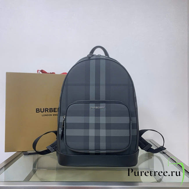 BURBERRY | Rocco backpack Black Coated canvas - 1