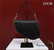 Dior Saddle Bag Black Grain Leather size 25.5x20x6.5cm  - 3