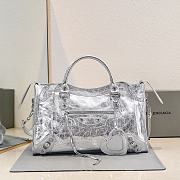 BALENCIAGA | Medium Le City tote bag silver - 1