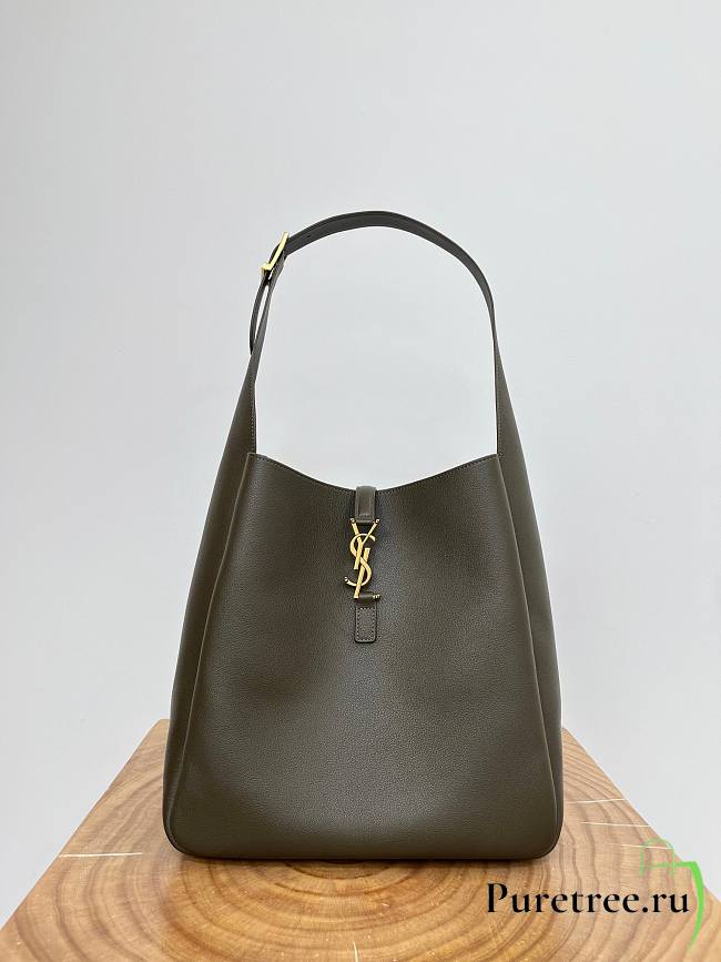 YSL | Saint Laurent hobo bag green - 1