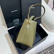 YSL | LE 37 medium in shiny leather green - 4