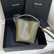 YSL | LE 37 small in shiny leather green - 1