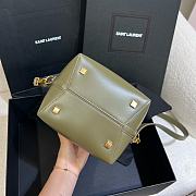 YSL | LE 37 small in shiny leather green - 5