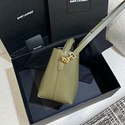 YSL | LE 37 small in shiny leather green - 2