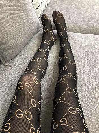 GUCCI | Tights Black-Beige stockings