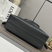 LOEWE | Large Flamenco clutch in nappa calfskin black  - 6