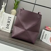 LOEWE | Puzzle Fold Tote bag in burgundy - 4