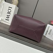 LOEWE | Puzzle Fold Tote bag in burgundy - 3