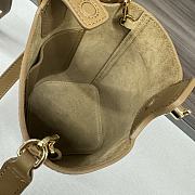 LOEWE | Mini Pebble Bucket Anagram Brown - 5