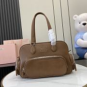 MIUMIU | Adventure Nappa Bag In Brown - 1