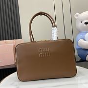 MIUMIU | ARCADIE leather bag in brown - 1