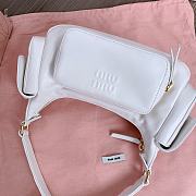 MIUMIU | Nappa leather Pocket bag in white - 2