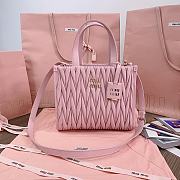 MIUMIU | Matelassé nappa leather tote-bag pink - 1