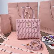 MIUMIU | Matelassé nappa leather tote-bag pink - 2