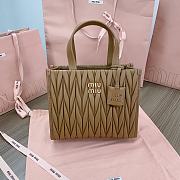 MIUMIU | Matelassé nappa leather tote-bag brown - 1