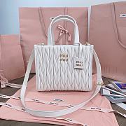 MIUMIU | Matelassé nappa leather tote-bag white - 1