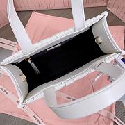 MIUMIU | Matelassé nappa leather tote-bag white - 3