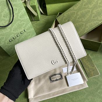 GUCCI | GG Marmont Wallet On Chain In White