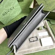 GUCCI | GG Marmont Wallet On Chain In Gray - 6