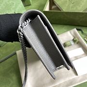 GUCCI | GG Marmont Wallet On Chain In Gray - 5