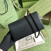 GUCCI | GG Marmont Wallet On Chain In Black - 4