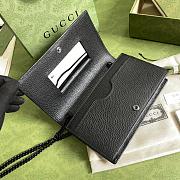 GUCCI | GG Marmont Wallet On Chain In Black - 3