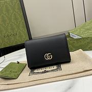 GUCCI | Mini GG Marmont Supreme Wallet In Black - 1