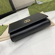 GUCCI | Mini GG Marmont Supreme Wallet In Black - 5