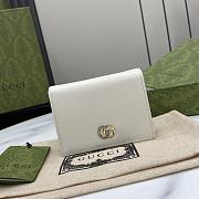 GUCCI | Mini GG Marmont Supreme Wallet In White - 1