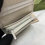 GUCCI | Mini GG Marmont Supreme Wallet In White - 5